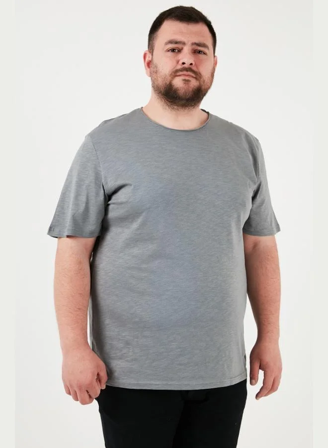 Buratti  Buratti Cotton Regular Fit Plus Size T-Shirt Men's T-SHIRT 59020001B for Men | Best Price UAE