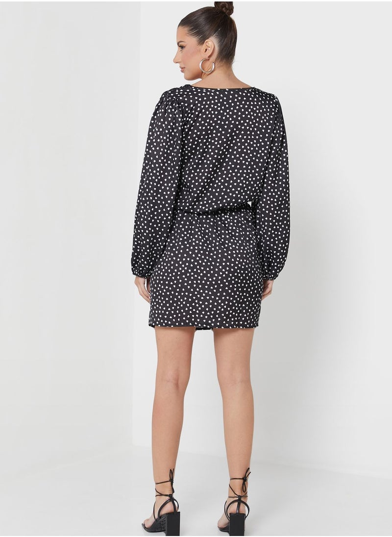 boohoo Printed Crop Top & Skirt Set  - Image 2