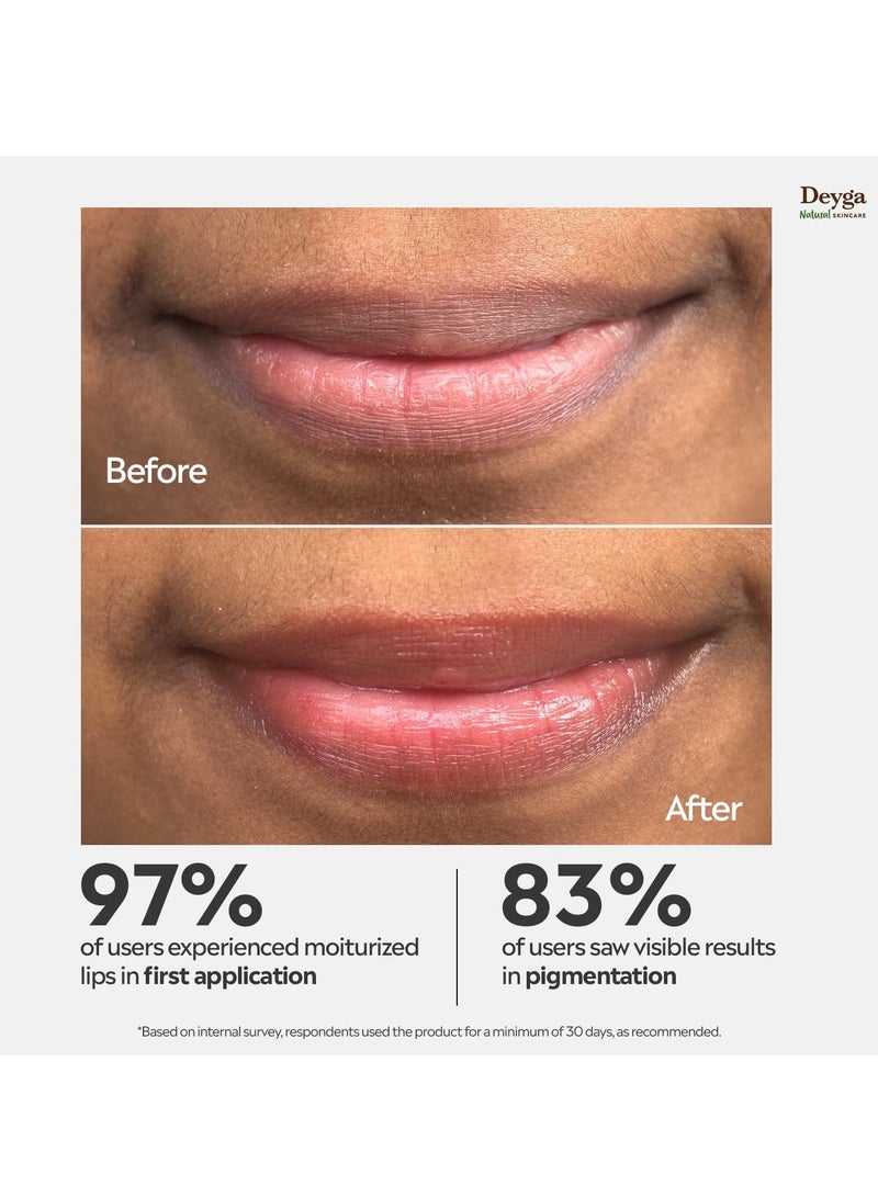 Deyga Beetroot Lip Balm | Tinted Lip Care | For Dry & Chapped Lips | For Pigmented Lips | For Women & Men (Pack of 1, Stick Lip Balm) - Image 2