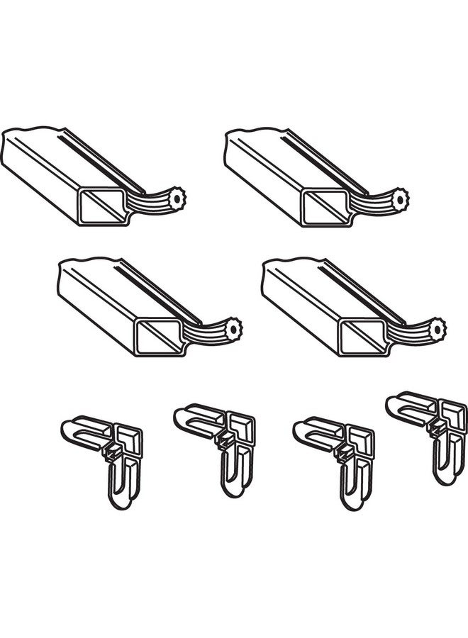 Prime-Line PL 7812 Aluminum Screen Frame Kit, 5/16 inch x 3/4 inch x 36 inch, White, Set of 1 - Image 2