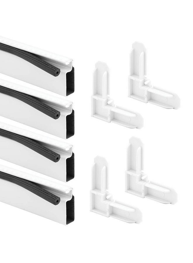 Prime-Line PL 7812 Aluminum Screen Frame Kit, 5/16 inch x 3/4 inch x 36 inch, White, Set of 1 - Image 1