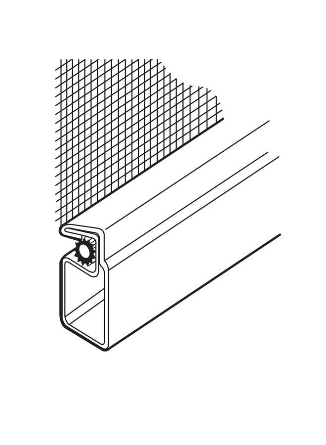 Prime-Line PL 7812 Aluminum Screen Frame Kit, 5/16 inch x 3/4 inch x 36 inch, White, Set of 1 - Image 3