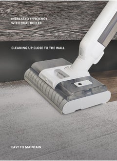 Polaris Cordless vertical washing vacuum cleaner 7 in 1 is suitable for dry and wet cleaning. Packaging includes an additional pipe, an additional electric brush, a mini turbo brush, a 2-in-1 nozzle, a crevice nozzle, a flexible hose, an animal brush nozzle, a roller cleaning brush, a water container cleaning brush, an additional battery, an additional battery adapter. Removable motor part and an additional brush and pipe, allows the vacuum cleaner to turn into an independent cordless vertical vacuum cleaner that can be used for everyday dry cleaning.  Suction power – 170 AW  - Image 4