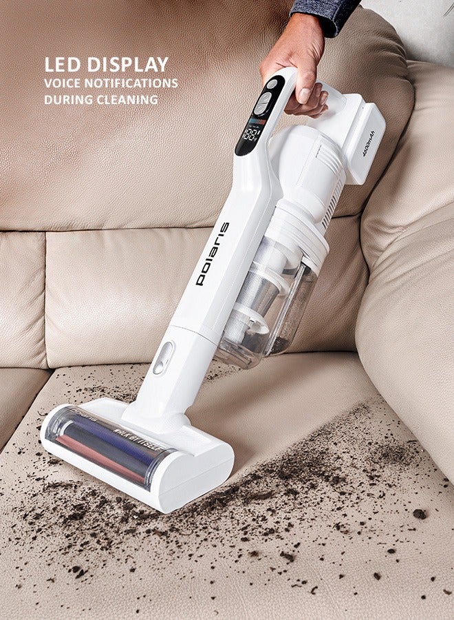 Polaris Polaris PVCW 8090 AS Cordless Wet & Dry Vacuum | 7-in-1 | 500W, 170 aW | Up to 60 min | Dual Tanks 0.65L/0.6L + 0.2L Dust Bin | Self-Cleaning Floor Stand | Walk-By-Itself Brush | LED Display - Image 4