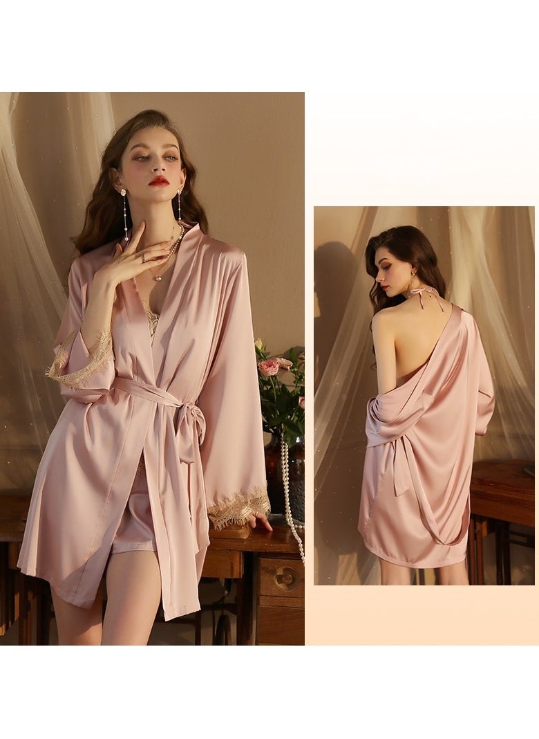 Generic Women Cardigan Bathrobe 