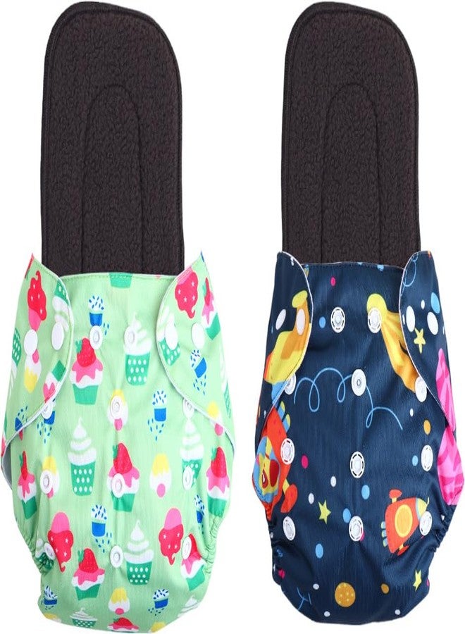 Kogar Print Reusable Cloth Diapers + Insert Pad Washable 100% Absorption 0-3 Yr) - Image 1