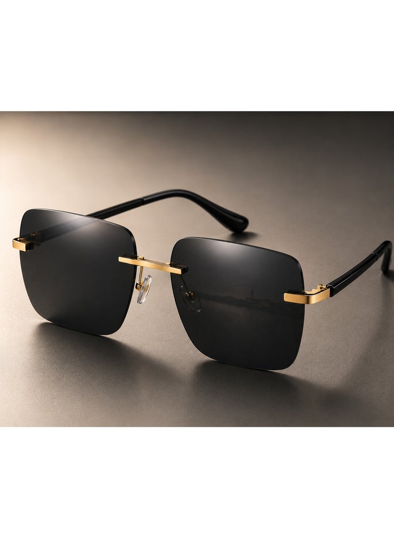Gasin New Rimless Fashion Trend Sunglasses Personalized Sunglasses UV Protection Unisex - Image 1
