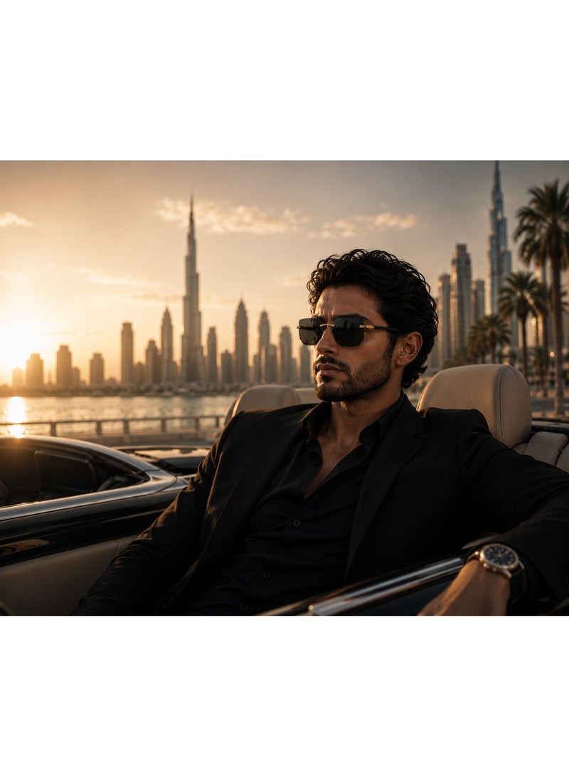 Gasin New Rimless Fashion Trend Sunglasses Personalized Sunglasses UV Protection Unisex - Image 3