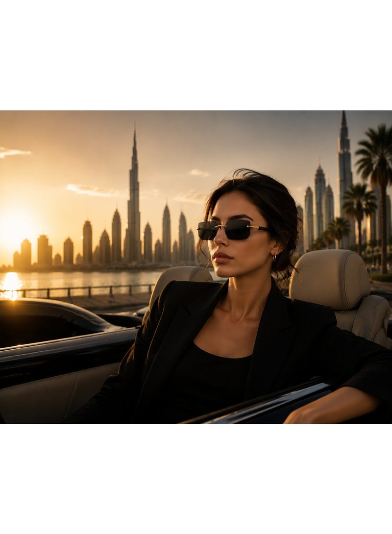 Gasin New Rimless Fashion Trend Sunglasses Personalized Sunglasses UV Protection Unisex - Image 5