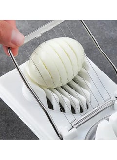 QUALITY Household Multifunctional Egg Cutter, Egg Slicer For Hard Boiled Eggs, 2 In 1 Egg Chopper  - Image 3