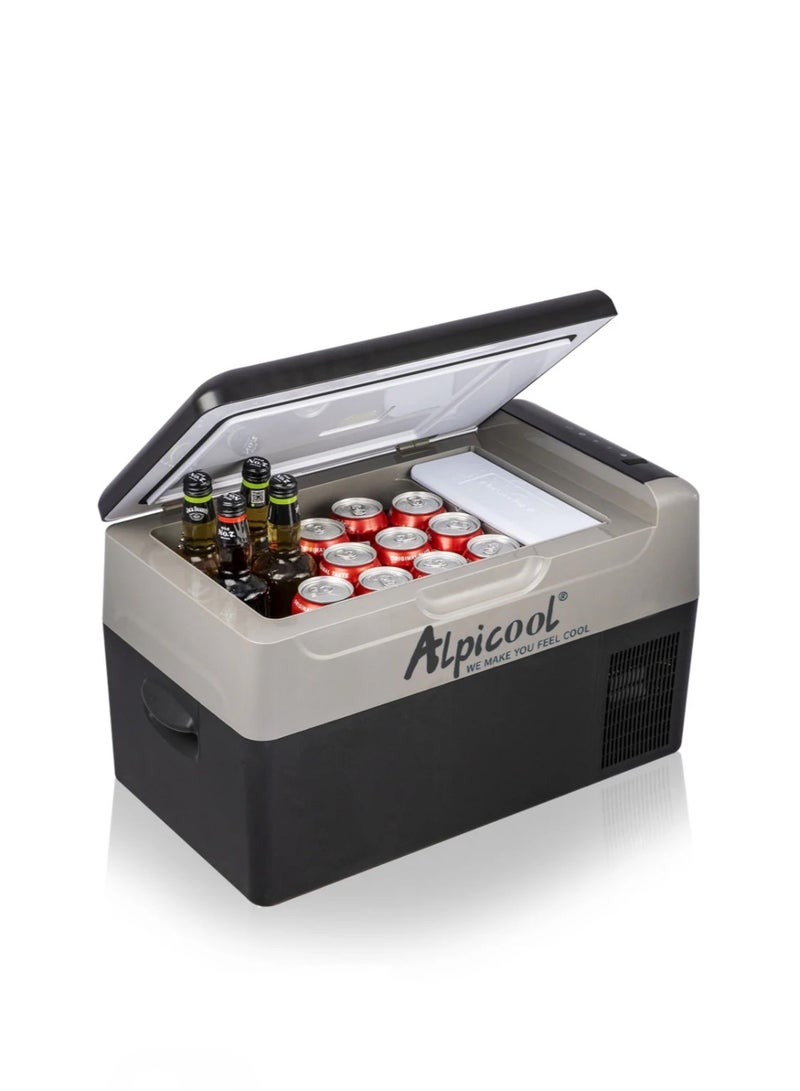 Alpicool G22 Car Fridge 22 Litre Mini Fridge 12/24v Car Refrigerator Portable Camping Fridge Freezer Truck Electric Cool Box for Campervan RV Boat Travel Picnic,-20℃ to 20 ℃/Low Consumption - Image 1