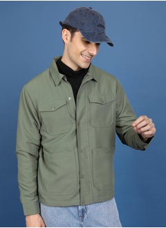 Ketch Collared Tailored Jacket with Pockets by Styli  - Image 1
