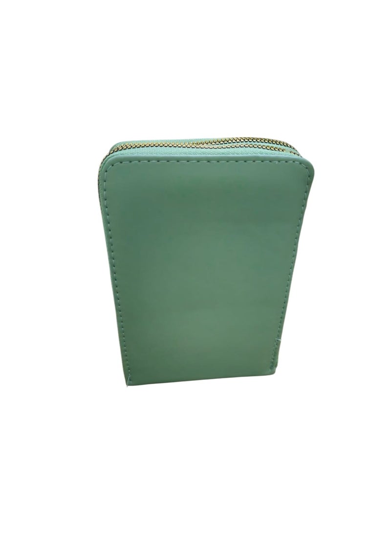 Women’s Simple Crossbody Bag – 3 Zippers - Image 3