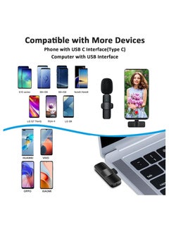 ELTRAZONE Professional Wireless Lavalier Lapel Microphone for Android Computer - Cordless Omnidirectional Condenser Recording Mic with USB C Interface for Interview Video Podcast Vlog YouTube  - Image 5