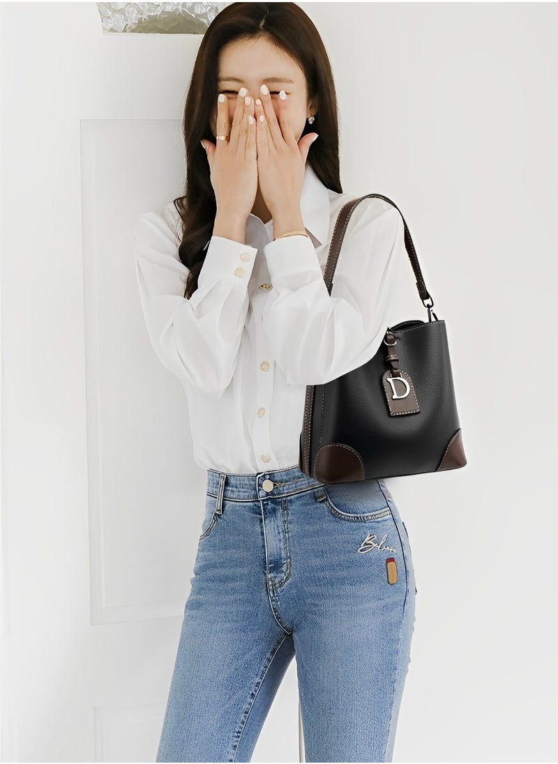 REOCLE - Women's Leather Crossbody Bags Tote Handbag Satchel Shoulder Bag with Adjustable Strap & Large Capacity Trendy Commute Crossbody Bags - Image 1