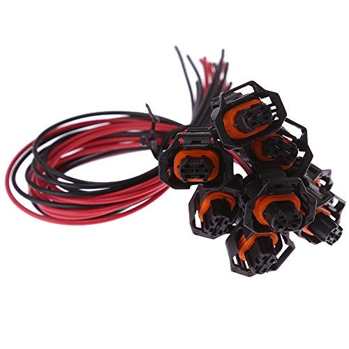 Saihisday Fuel Injector Connector Harness Plug For 6.6L Duramax LLY, LBZ (Pack of 8) - Image 2