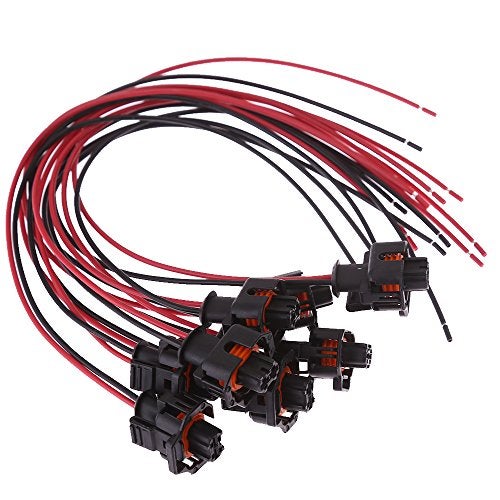 Saihisday Fuel Injector Connector Harness Plug For 6.6L Duramax LLY, LBZ (Pack of 8) - Image 1