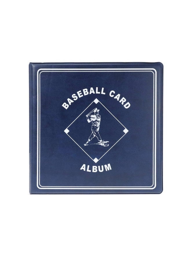 BCW Supplies Baseball 3" Album - Blue | Premium Durable Binder for 90 Baseball Cards Heavy-Duty D-Ring, Lasting Durability, and Classic Display | Ideal for Collectors, Storage, and Card Protection - Image 1