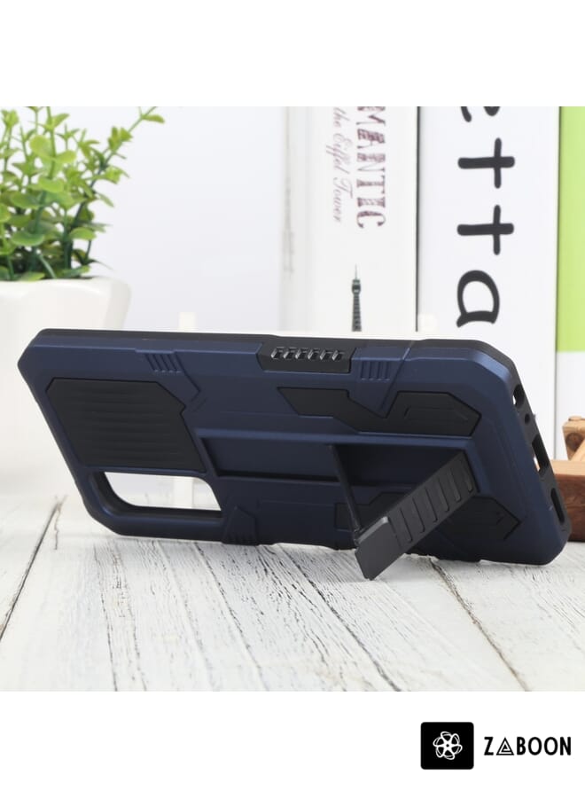 Zaboon Protective Case Cover For vivo Y51 2020 December Vanguard Warrior All Inclusive Double-color Shockproof TPU + PC  with Holder - Image 5