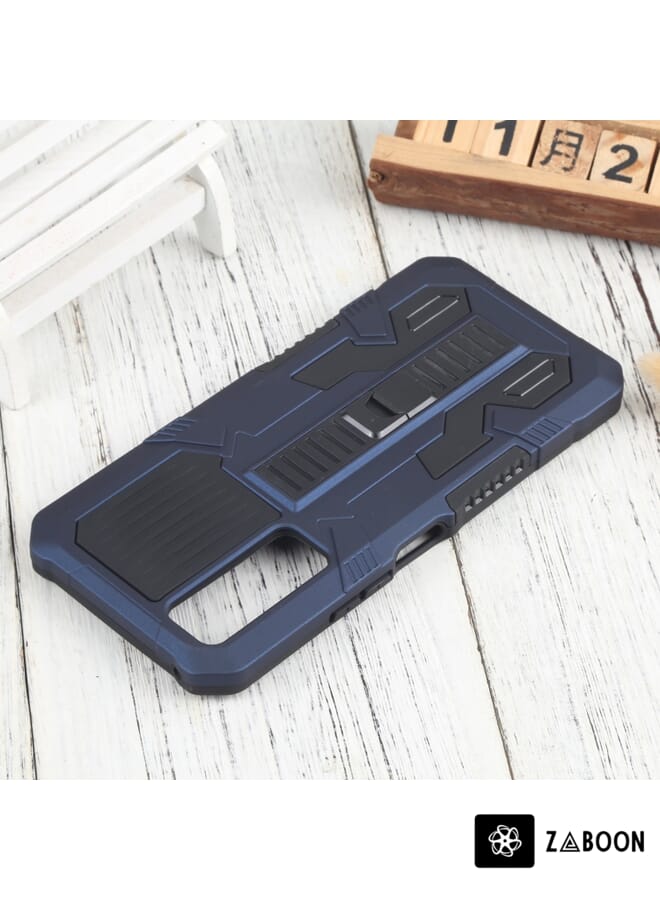 Zaboon Protective Case Cover For vivo Y51 2020 December Vanguard Warrior All Inclusive Double-color Shockproof TPU + PC  with Holder - Image 4