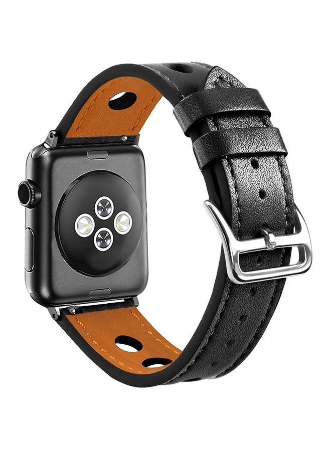 ISank Replacement Watch Band For Apple Watch Series 3/2/1 Black - Image 2