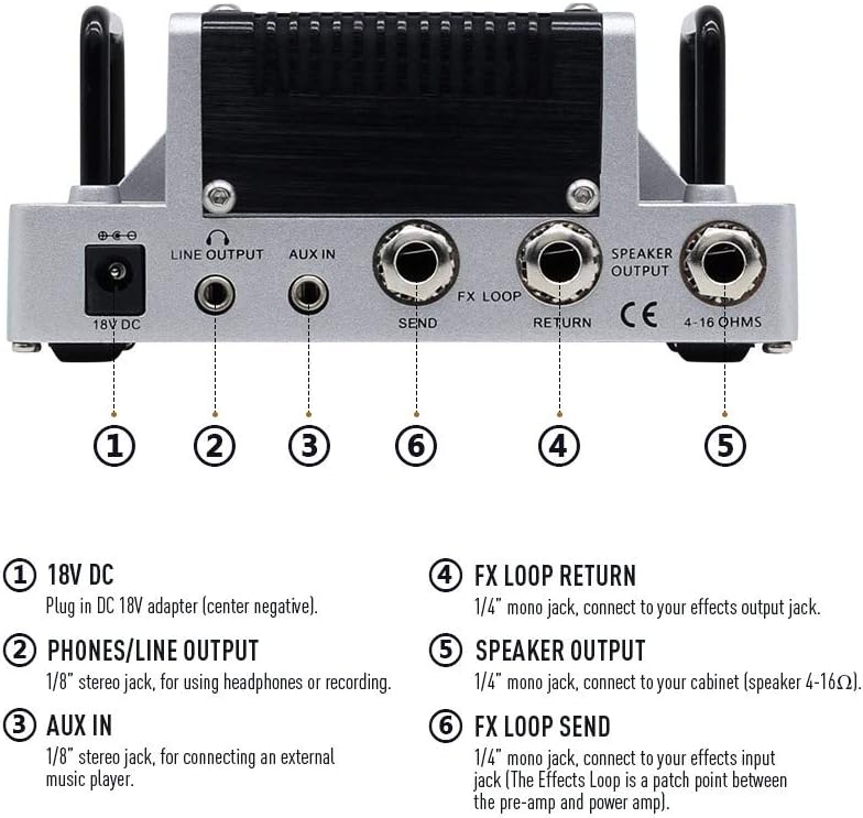 HOTONE Nano Legacy British Invasion 5-Watt Compact Guitar Amp Head with 3-Band EQ - Image 5