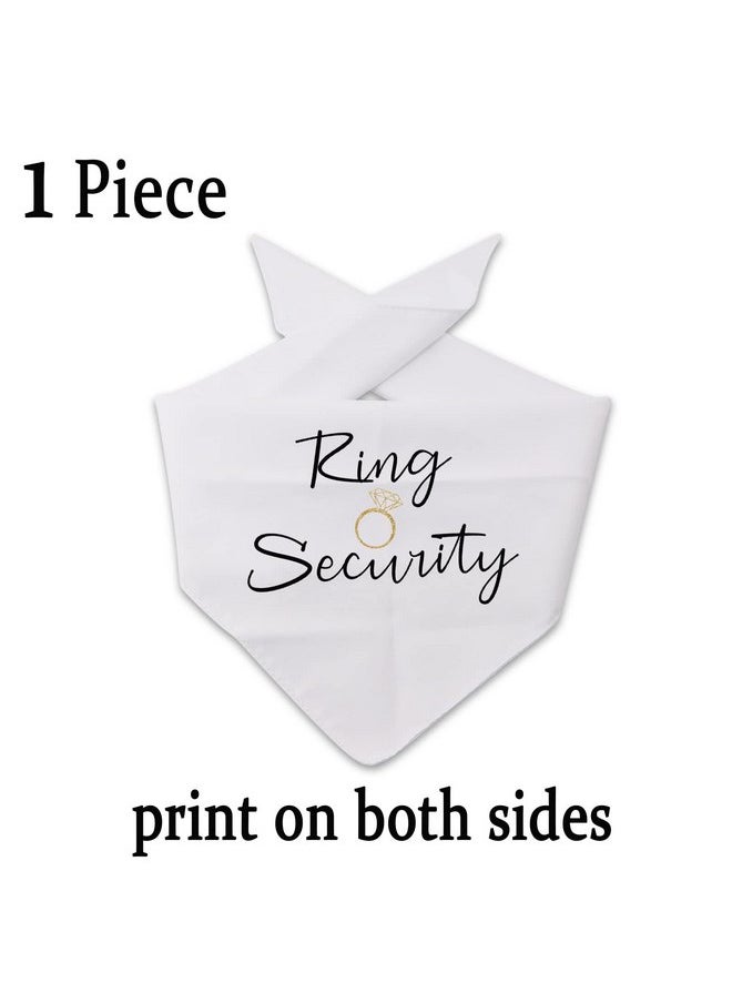 JXGZSO JXGZSO 1 Piece Wedding Dog Bandana Ring Security Dog Scarf Wedding Dog Scarf Gift (Ring Security white)  - Image 2