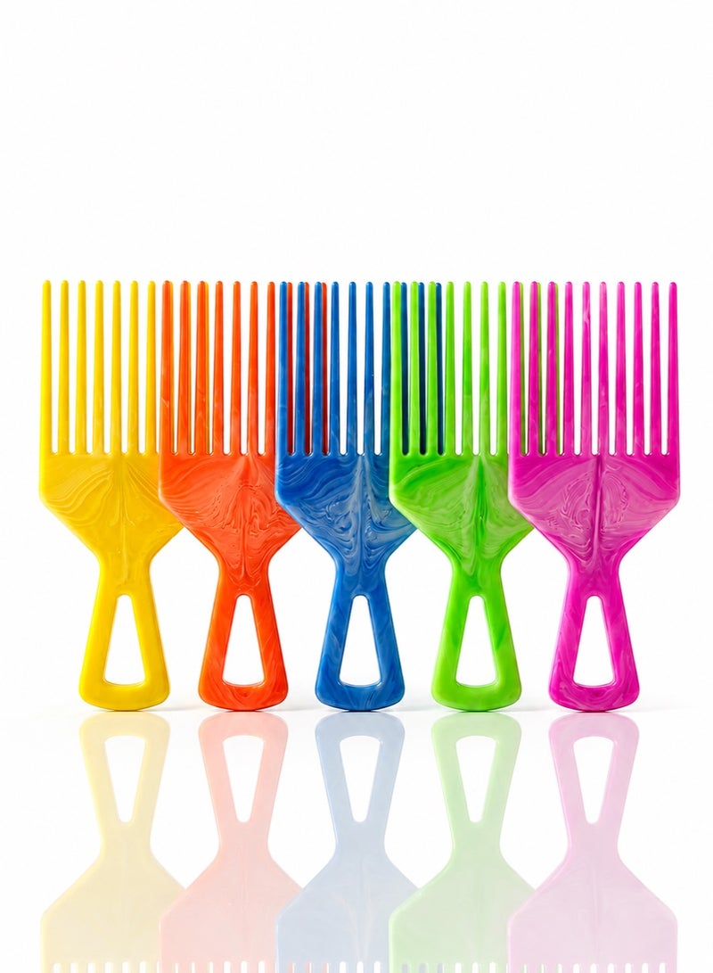 Premium Wide-Tooth Curly Hair Comb for Thick & Curly Hair – Detangling Design – Trendy Colors – Perfect for Daily Use - Image 2