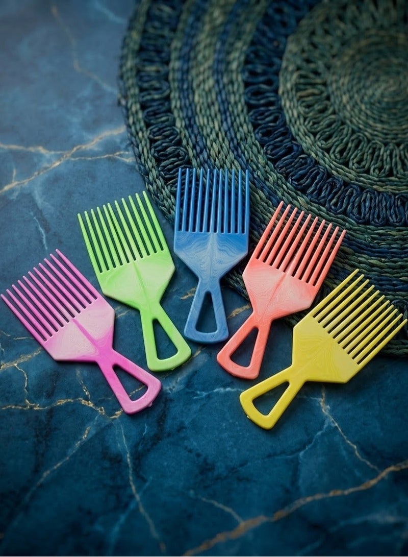 Premium Wide-Tooth Curly Hair Comb for Thick & Curly Hair – Detangling Design – Trendy Colors – Perfect for Daily Use - Image 2