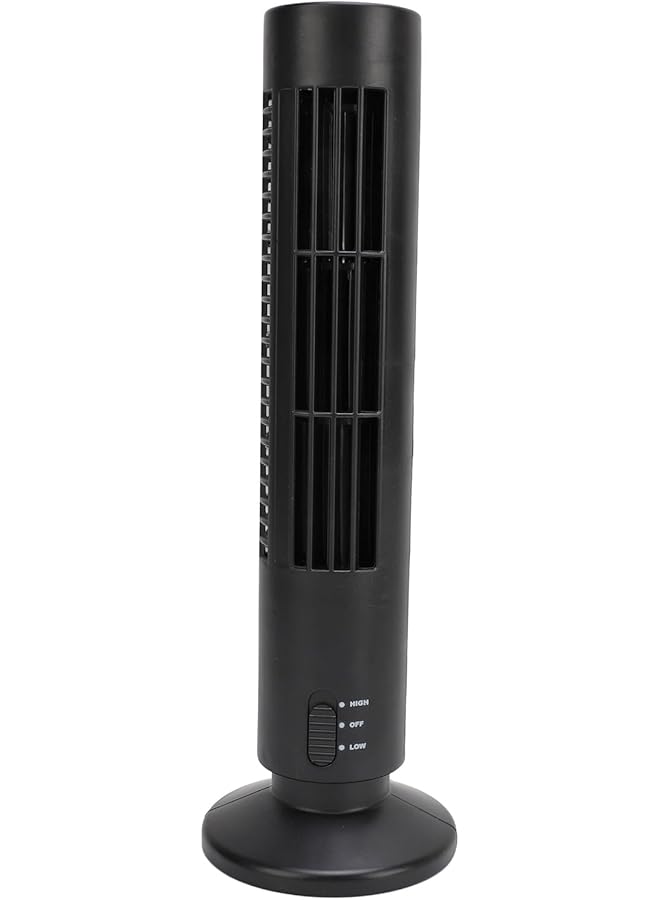 إيروريكس مروحة مكتب محمولة بدون شفرات مروحة تبريد هادئة مع سرعتين تعمل بمنفذ USB مروحة برجية للمكتب والمنزل وهدايا عيد الميلاد للرجال والنساء والأم والأب - Image 1