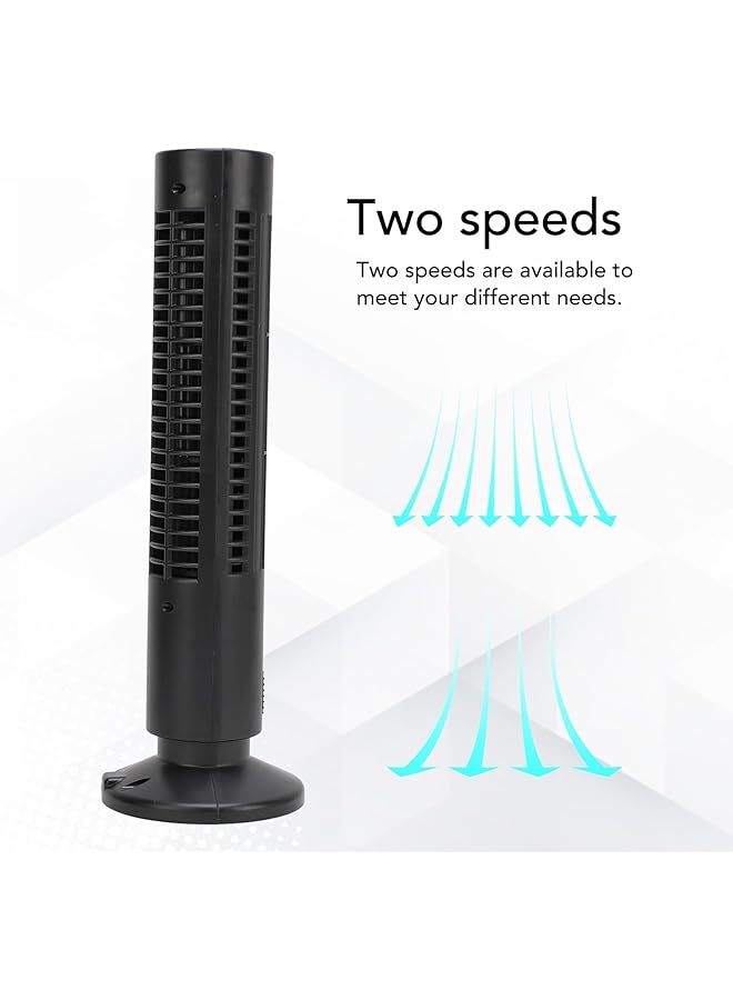 إيروريكس مروحة مكتب محمولة بدون شفرات مروحة تبريد هادئة مع سرعتين تعمل بمنفذ USB مروحة برجية للمكتب والمنزل وهدايا عيد الميلاد للرجال والنساء والأم والأب - Image 4