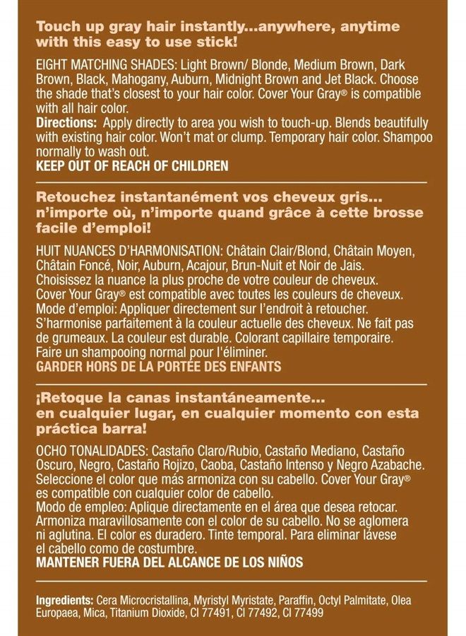 Cover Your Gray Hair Color Touch-Up Stick - Medium Brown - Image 2