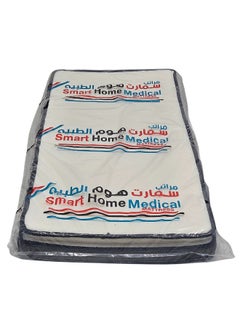 سمارت هوم مرتبة إسفنجية طبقتين ، مرتبه ناعمة مريحة وناعمة  لسرير الأطفال بتصميم زهور ، مرتبة متينة عالية الجودة للأطفال مقاس ( 10X70X150 سم )  - Image 2