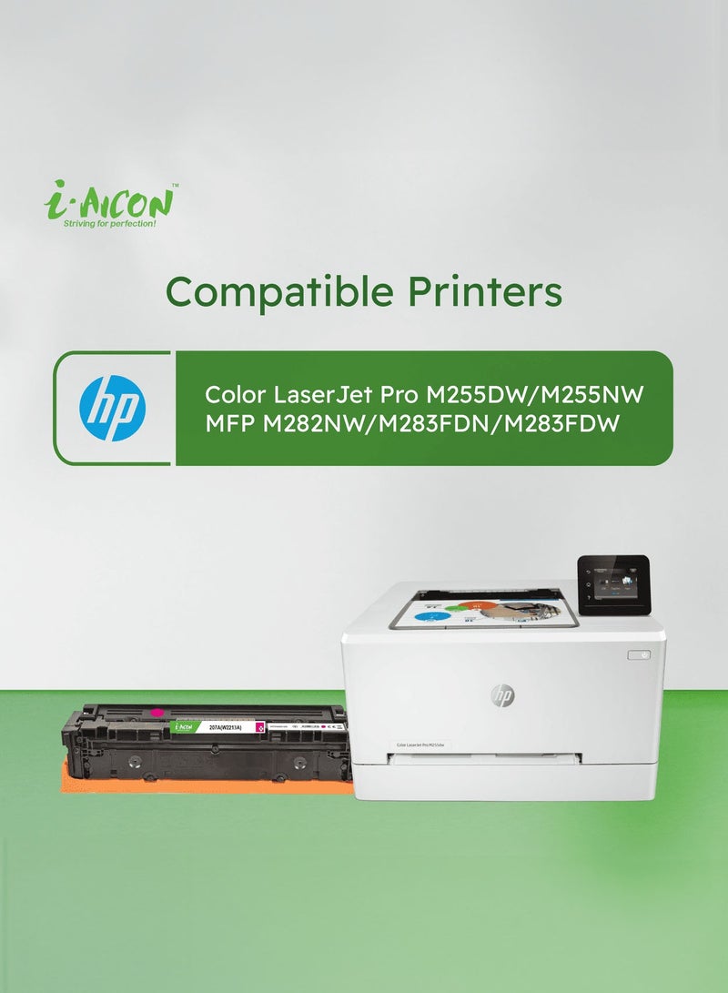 i-Aicon Compatible Laser Toner Magenta (HP W2213A | 207A) - Image 3