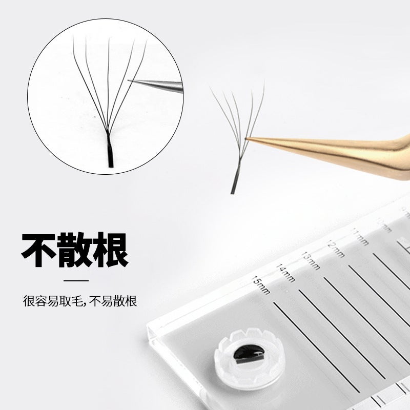 Five-Leaf Clover Eyelashes Thick Curly False Eyelashes Naturally Do Not Scatter Root Large Capacity Flowering Grafted Eyelashes - Image 3
