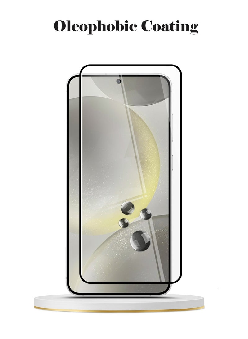 Techie Full Cover 10H Hardness HD Tempered Glass Screen Protector for Samsung Galaxy S24 2024 - Anti-Scratch, Anti-Fingerprint, and Bubbles Free Technology - Image 4