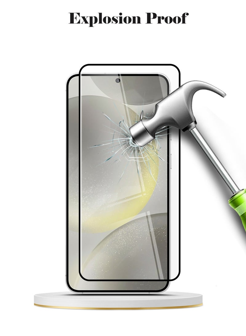 Techie Full Cover 10H Hardness HD Tempered Glass Screen Protector for Samsung Galaxy S24 2024 - Anti-Scratch, Anti-Fingerprint, and Bubbles Free Technology - Image 5