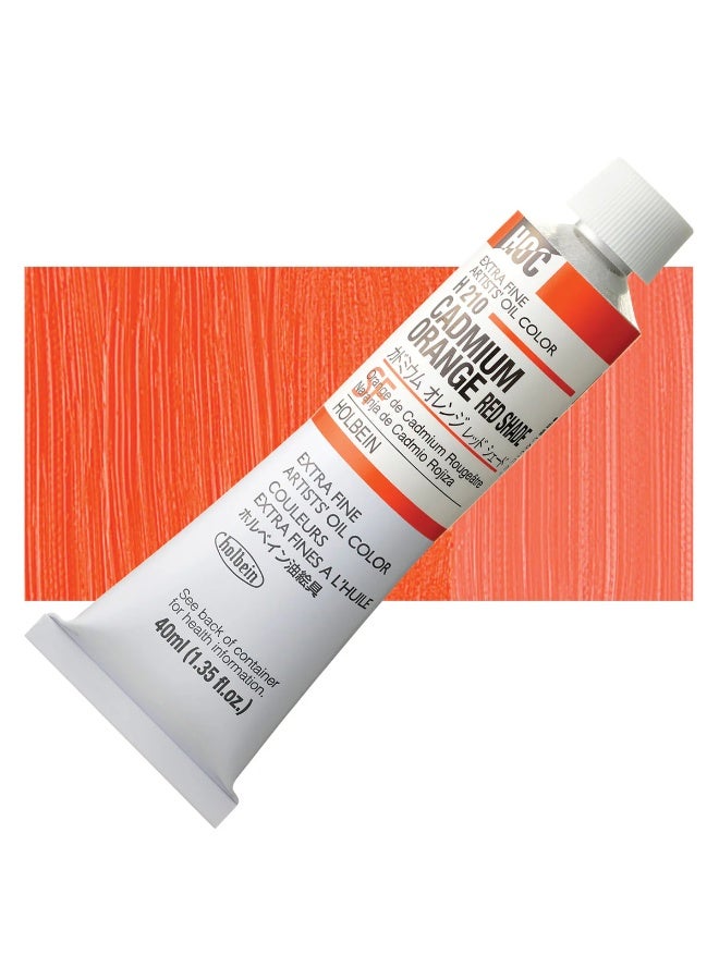Holbein Artists' Oil Colors , 40ml -  Cadmium Oran - Image 2