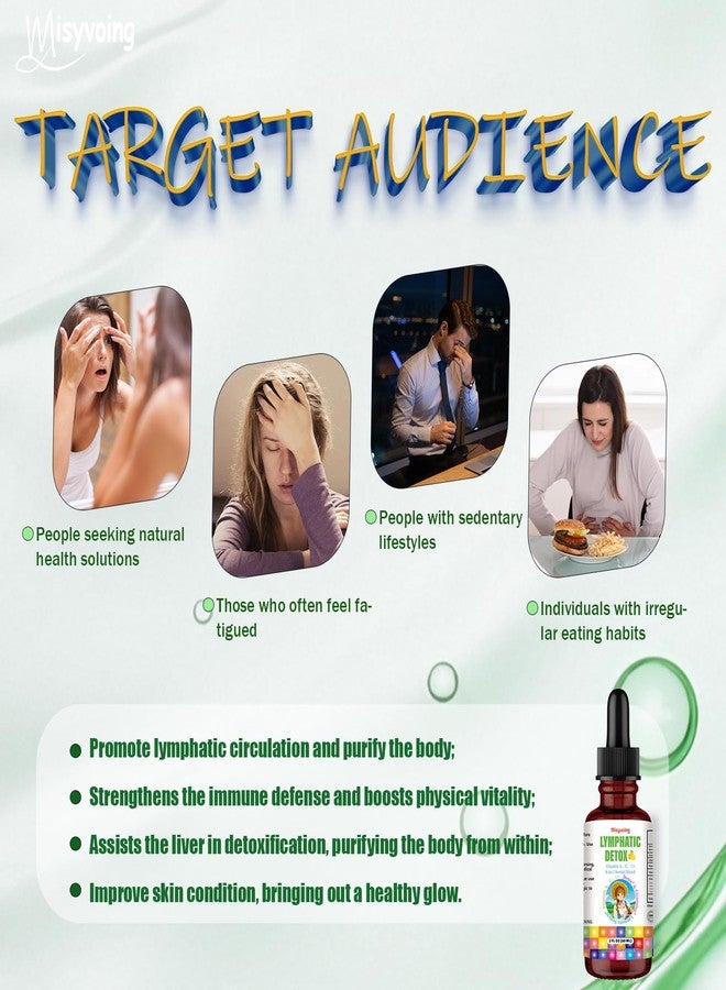 Misyvoing Liposomal Lymphatic Detox & Drainage Drops –Multivitamins A、C、D + Herbal Blend with Elderberry & Echinacea– Supports Lymphatic Drainage, Immune System & Detox - Image 2