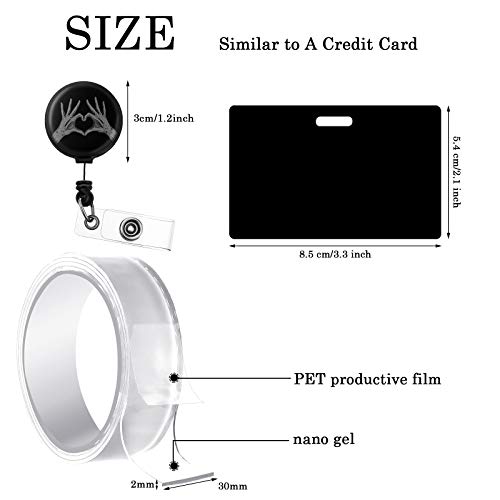 Zonon 3 Pieces Badge Reels Retractable X-Ray Tech Badge Reel Set Marker Holder Retractable ID Cards Holder X-Ray Marker Holders for Nurse Doctors Teachers Office Workers - Image 2