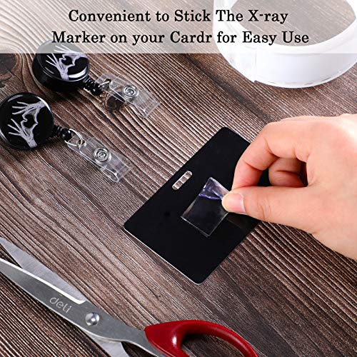 Zonon 3 Pieces Badge Reels Retractable X-Ray Tech Badge Reel Set Marker Holder Retractable ID Cards Holder X-Ray Marker Holders for Nurse Doctors Teachers Office Workers - Image 5