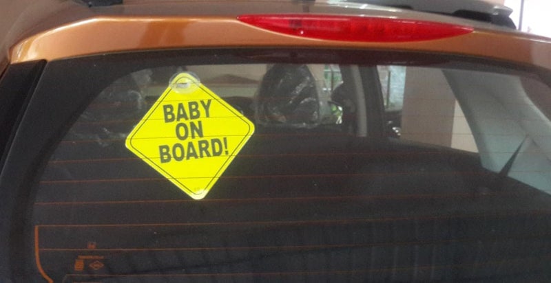 Vadda Baby On Board Sleeping Child/Baby Vehicle Decal, Window Hanging Safety Sign for Car 006 - Image 2