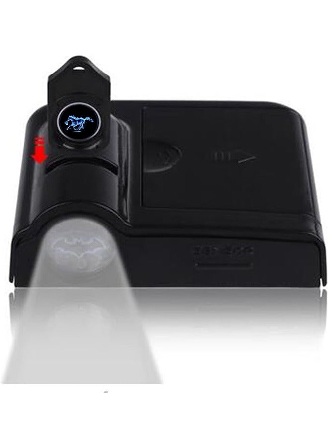 2 Pcs LED Projection Lamp for Car, Blue Horse Car Door Welcome Projector Logo Light Car Door Light, Wireless Light for Door Without Drilling, Car Door Welcome Projector Lights for All Car Models - Image 4