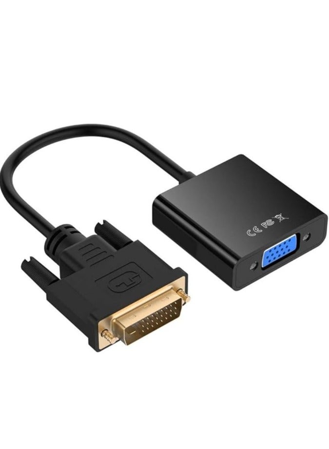 رانيبوبو محول واجهة رقمية مرئية 24+1 ذكر الى VGA أنثى، أسود، من راين بوبو  - Image 1