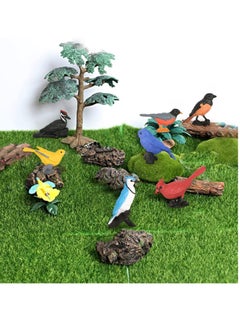 KASTWAVE Toy Bird Figures, 7pcs Mini Bird Figurines for Kids Birds Cake Cupcake Topper, Miniature Birds Animal Figure, Bird Educational Toy, Bird Cake Decoration Backyard Birds Toys, Party Gift for Kids  - Image 3
