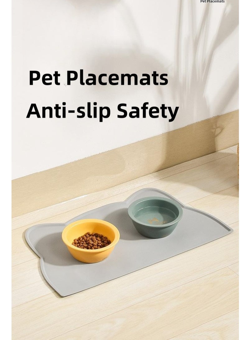 حصيرة طعام للحيوانات الأليفة ، حصيرة سيليكون للحيوانات الأليفة ، حصيرة التغذية للحيوانات الأليفة. - Image 1