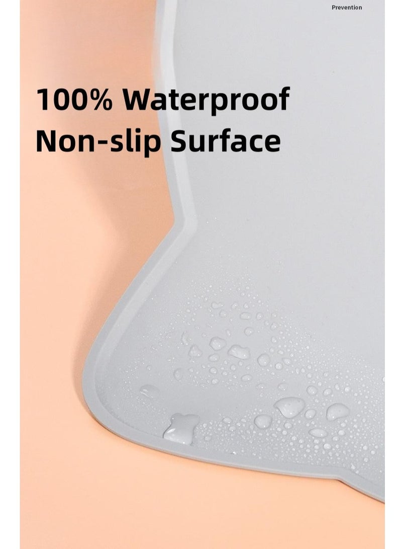 حصيرة طعام للحيوانات الأليفة ، حصيرة سيليكون للحيوانات الأليفة ، حصيرة التغذية للحيوانات الأليفة. - Image 4