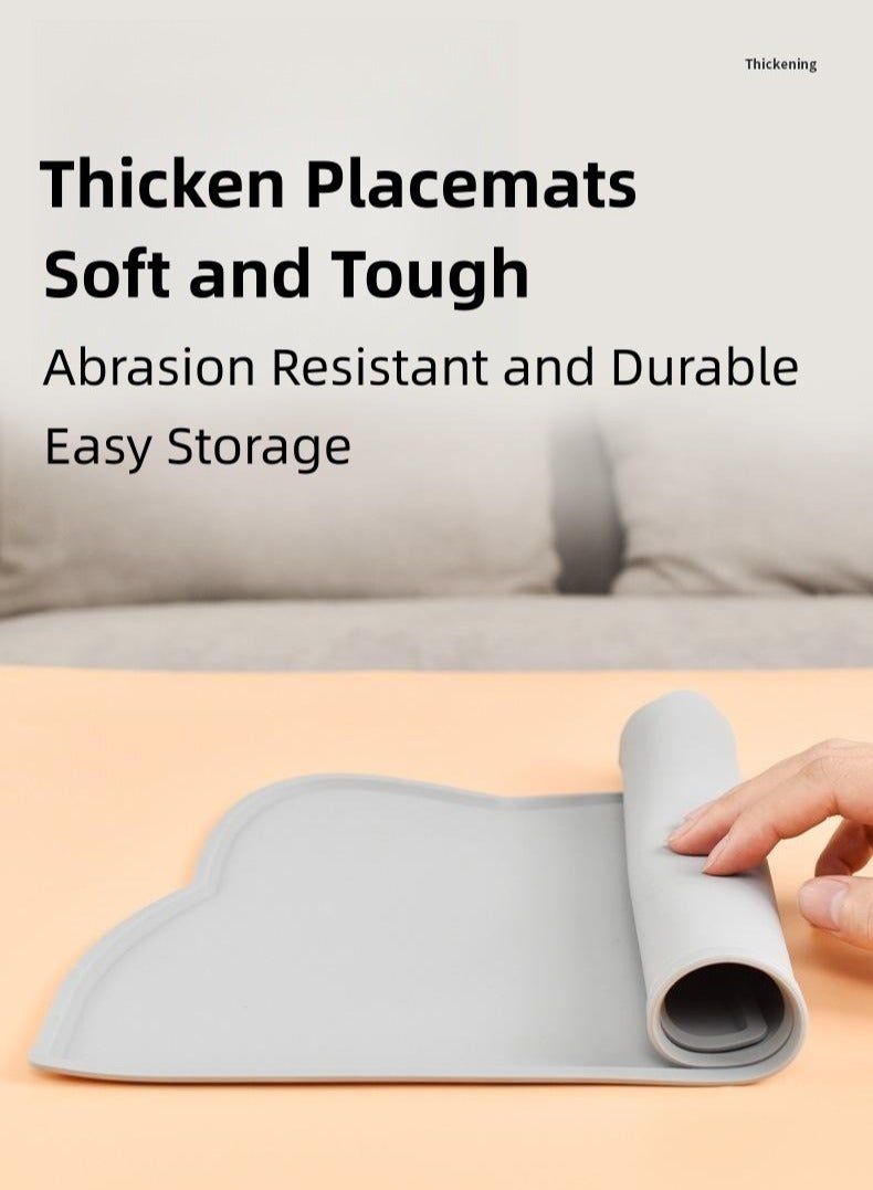 حصيرة طعام للحيوانات الأليفة ، حصيرة سيليكون للحيوانات الأليفة ، حصيرة التغذية للحيوانات الأليفة. - Image 5