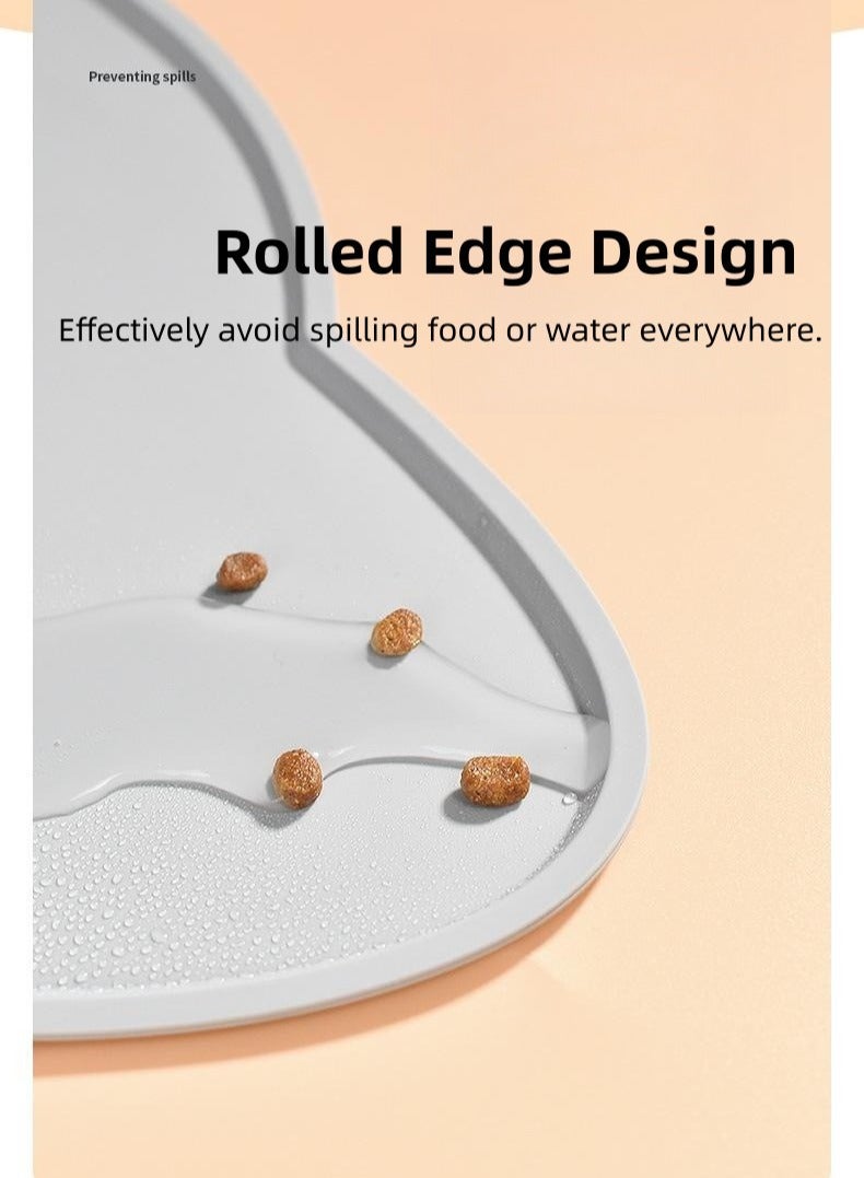 حصيرة طعام للحيوانات الأليفة ، حصيرة سيليكون للحيوانات الأليفة ، حصيرة التغذية للحيوانات الأليفة. - Image 3