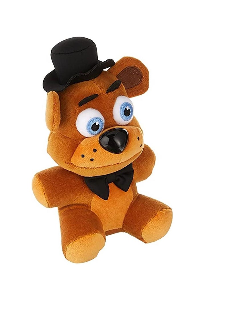 دُمية فريدي فازبير من لعبة “فايف نايتس آت فريدي”، بحجم 6 بوصات، باللون البني - Image 1